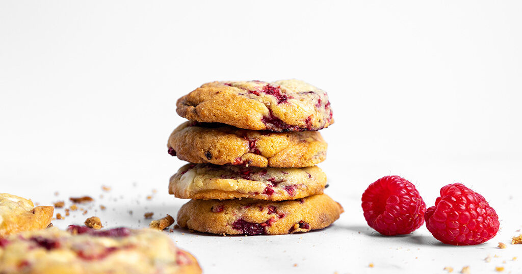 Raspberry Chocolate Chip Cookies | Crop's