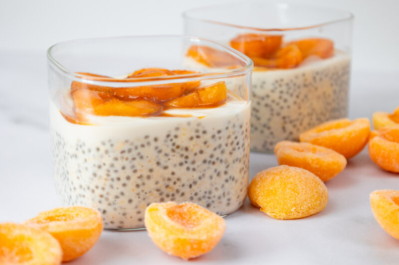 Apricot Overnight Oats Bowl