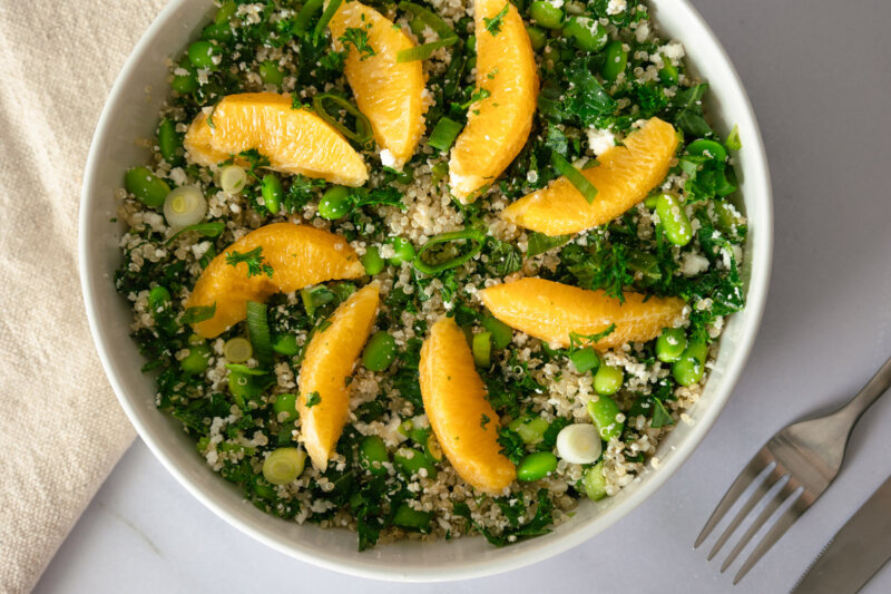 Orange-Edamame Quinoa Salad