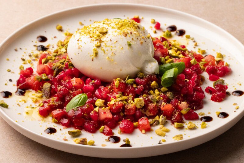 Ruby burrata salad