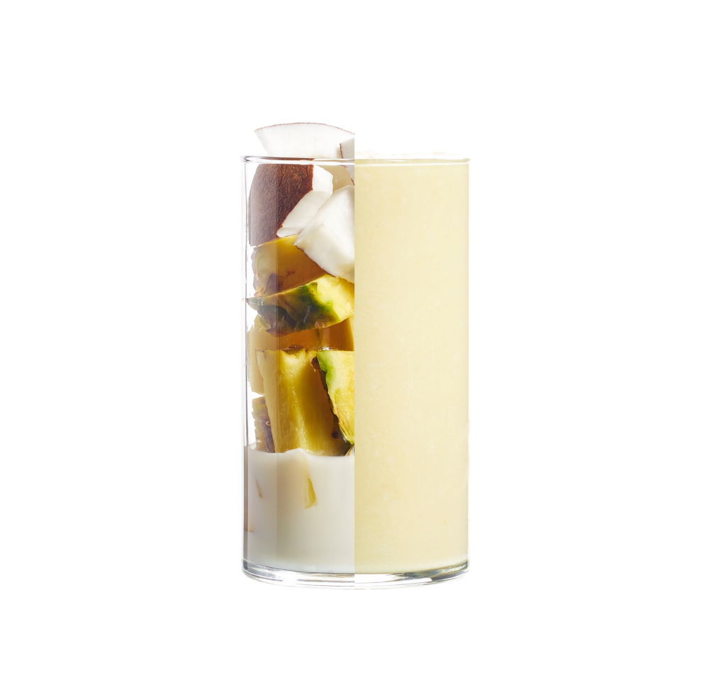 Pineapple and coconutThe tropi...