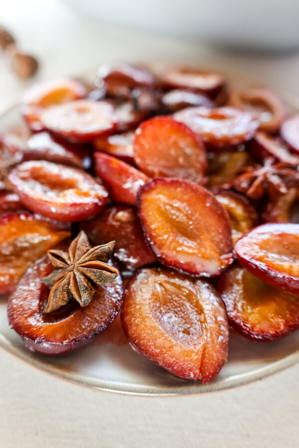 Caramelised Plums