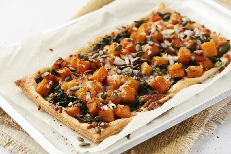 Sheet Pan Tart with Grilled Pumpkin