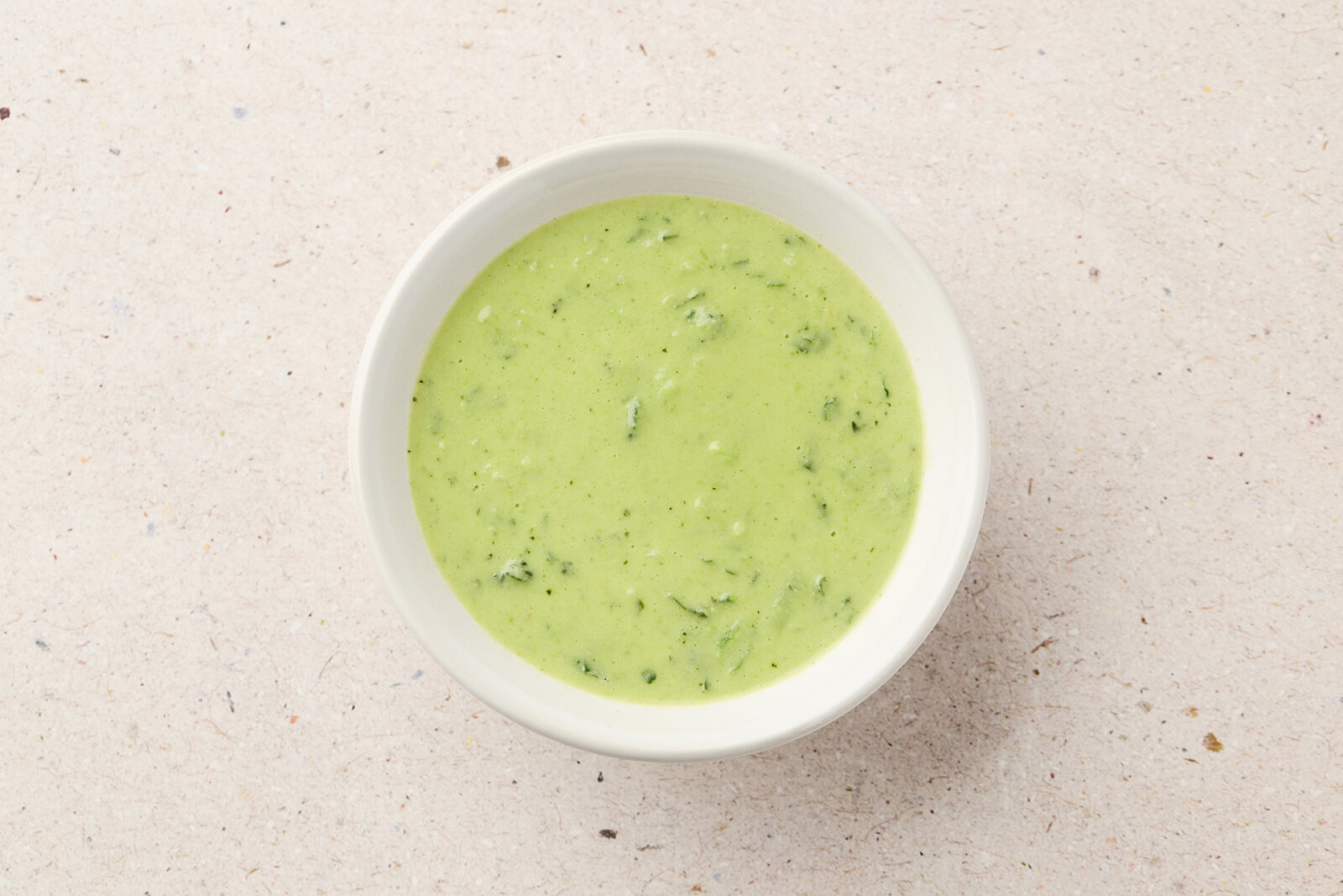 Creamy green veg & basil soup