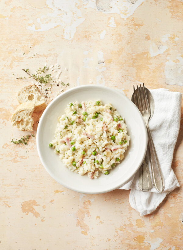 Risotto with bacon